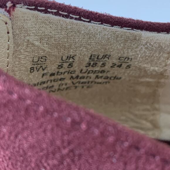 LifeStride Size 8W Annette Pointed Toe Kitten Heel Shooties Burgundy Faux Suede - Picture 15 of 15